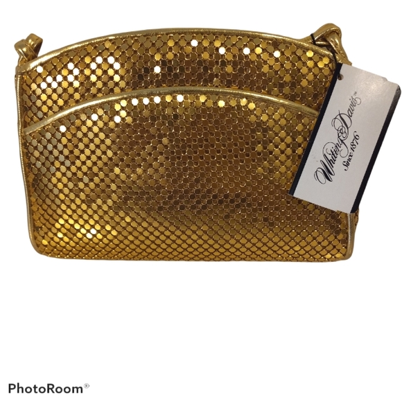 Vintage Whiting & Davis Metallic Mesh Evening Purse - Picture 1 of 14